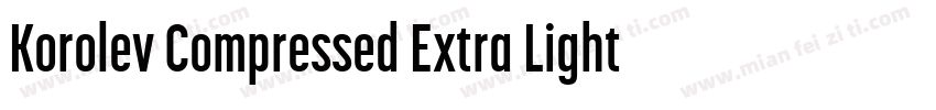 Korolev Compressed Extra Light字体转换